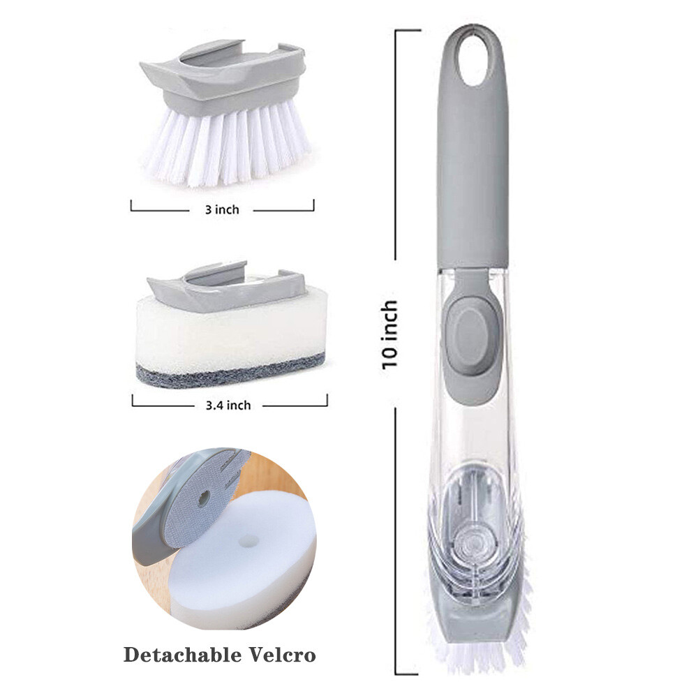 5pcs/set Mutilfunction Soap Control Brush for Pot Dish Kitchen Houshold Cleaning