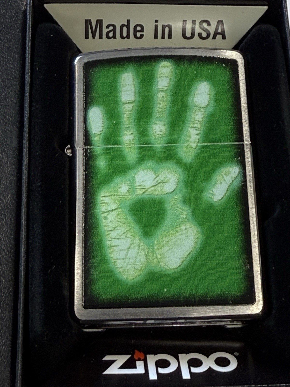 ZIPPO 2012 IDENTITY HAND PRINT LIGHTER SEALED N BOX D313