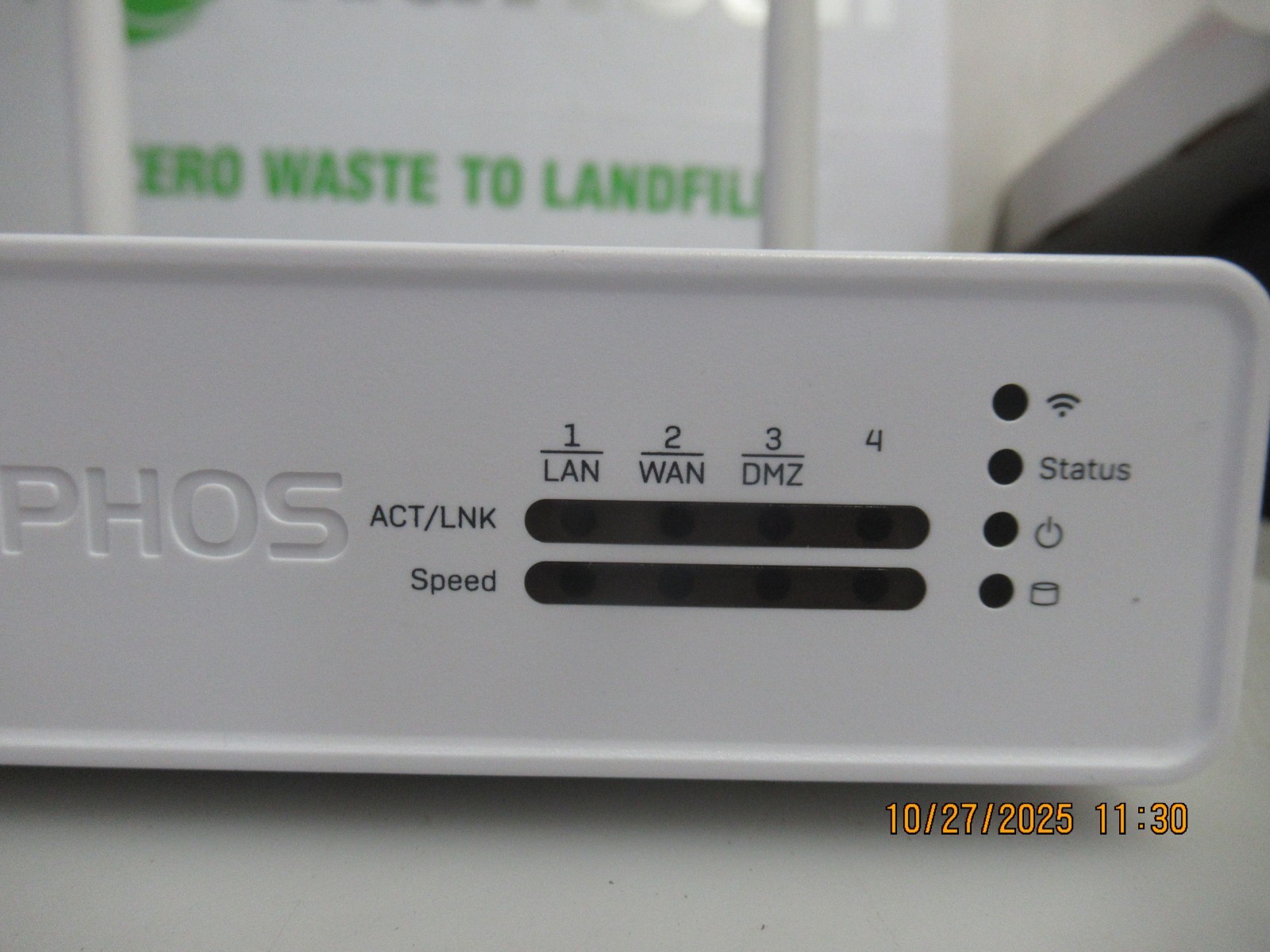 Sophos XG 86w Rev. 1 Network Security Firewall 4 Port Connection