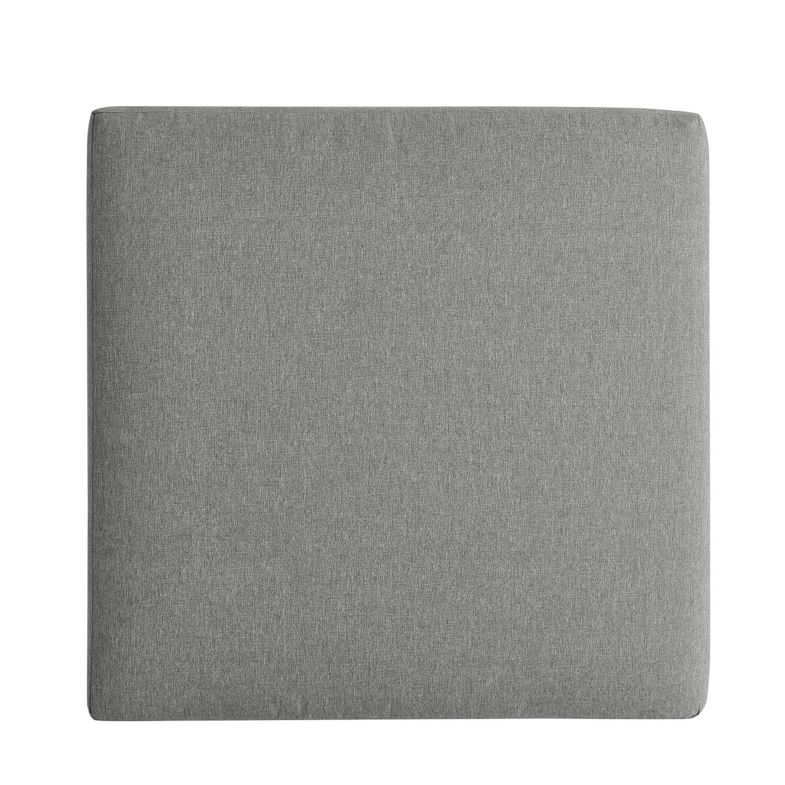 Tahoe Outdoor Patio Powder-Coated Aluminum Ottoman in Gray Gray