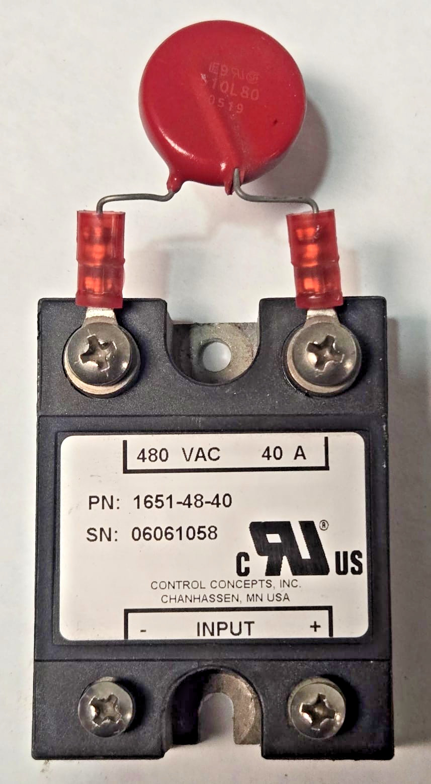 Control Concepts 1651-48-40 Solid State Relay 480 VAC 40 A