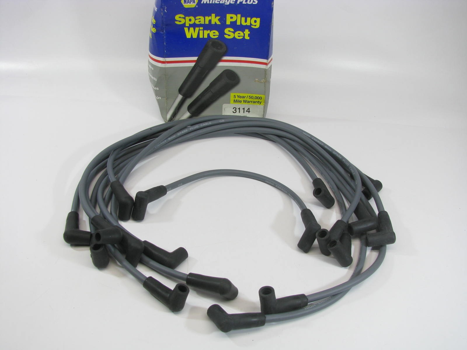 Napa 3114 Ignition Spark Plug Wire Set For 1992-1993 Chevrolet GMC 5.0L 5.7L-V8