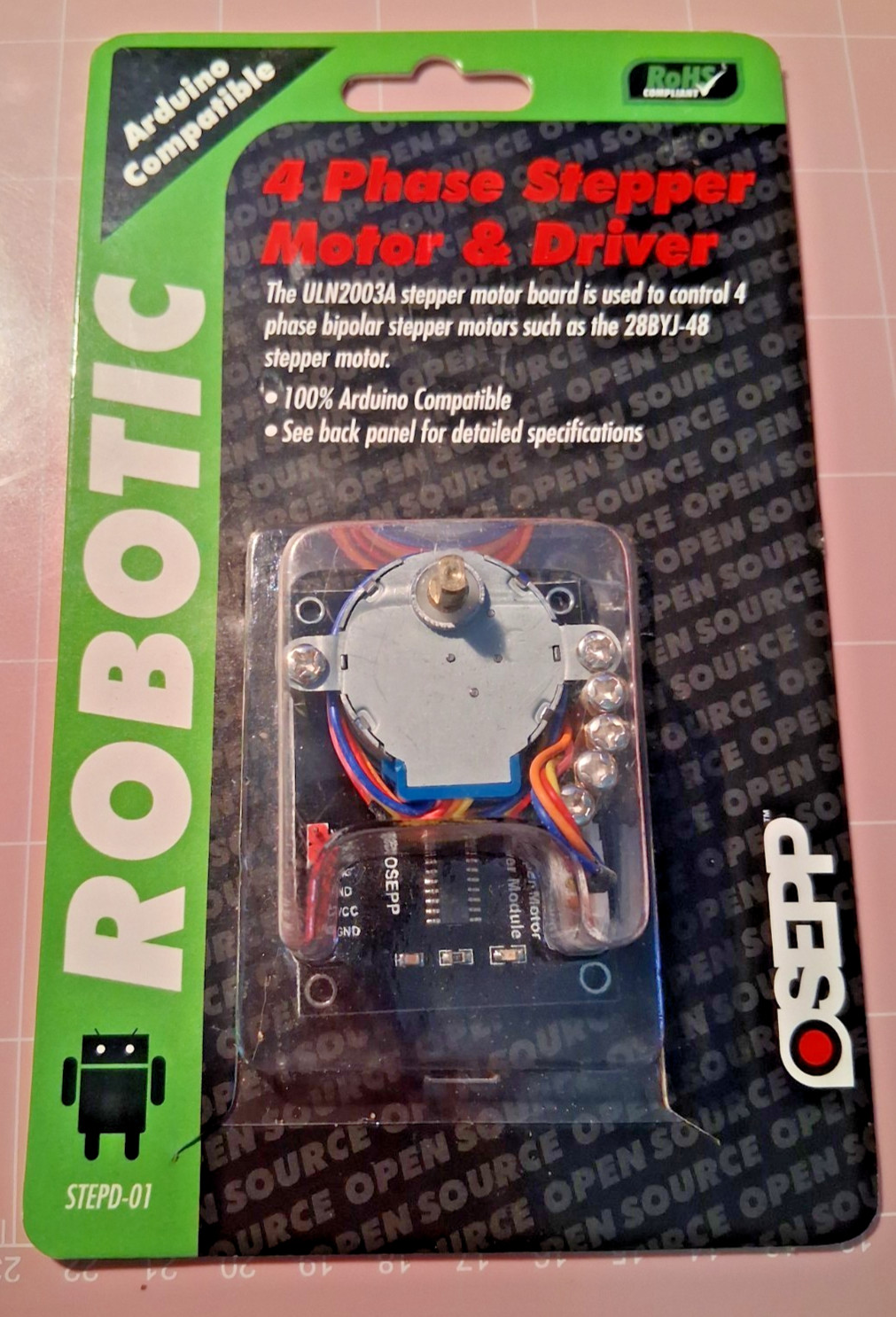 "5V Stepper Motor 28BYJ-48 ULN2003 Driver Board Kit for Arduino & Raspberry Pi