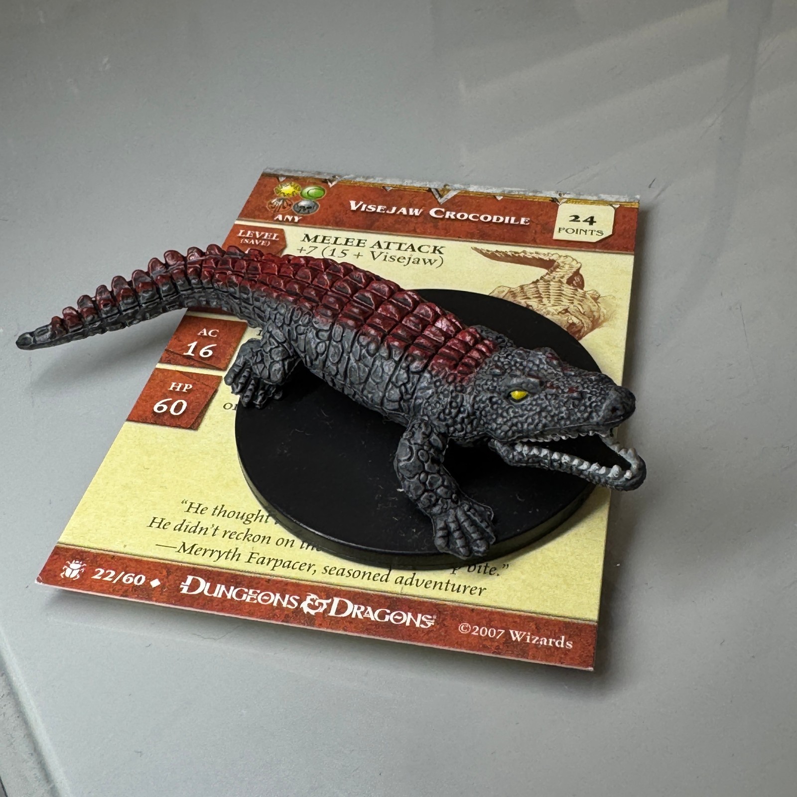 Dungeons & Dragons D&D Miniatures Desert of Desolation VISEJAW CROCODILE #22