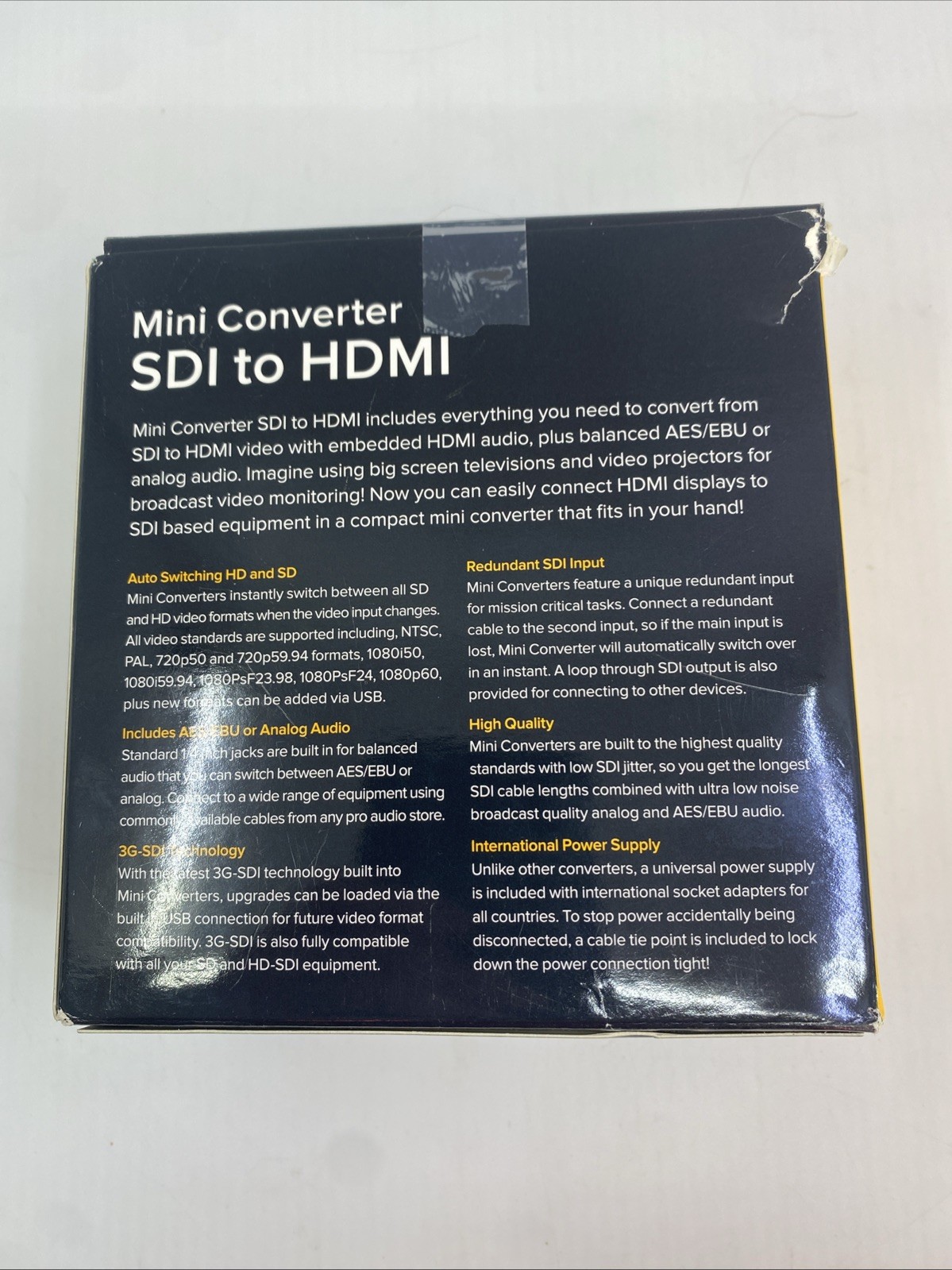 Blackmagic Design Mini Converter SDI to HDMI WITH Embedded Audio