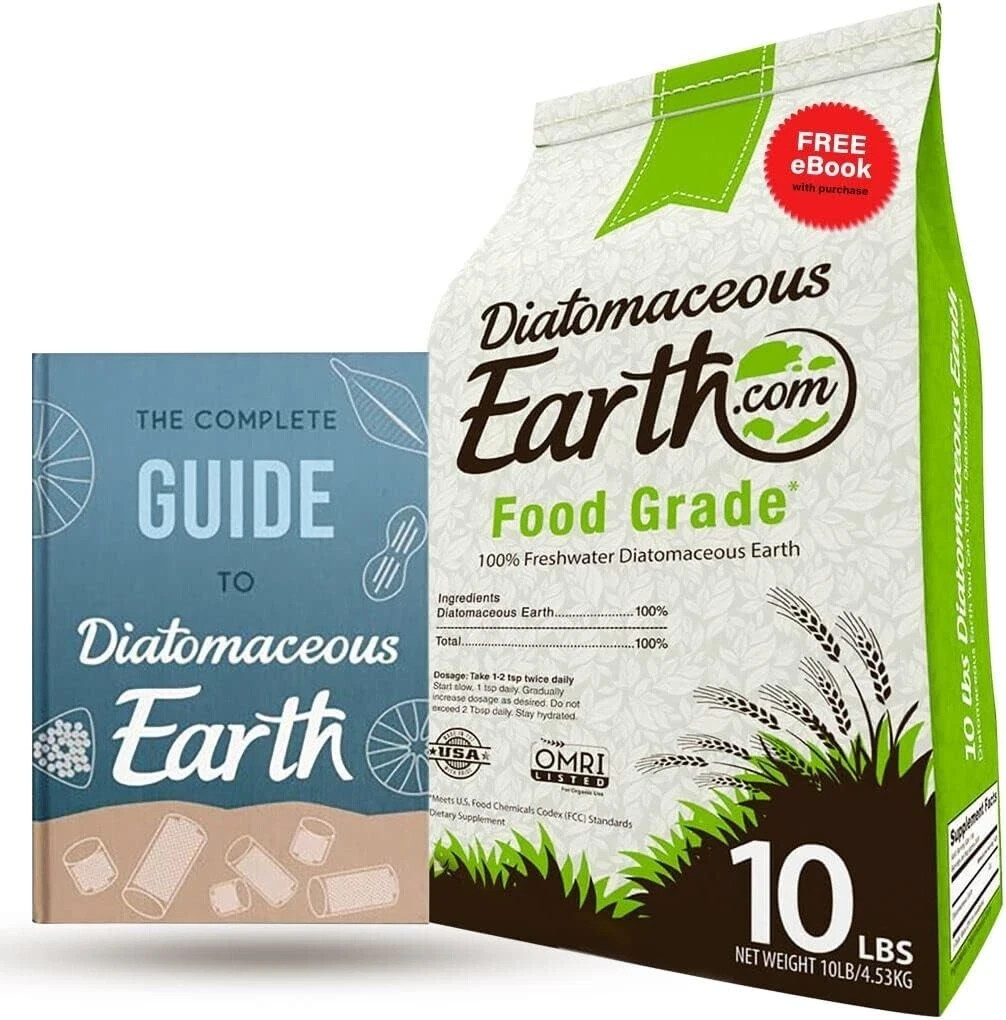Tierra De Diatomeas De Grado Alimenticio De 10 Libras - 100 % Organica All N...