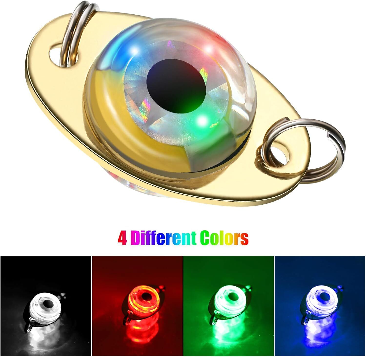 5Pcs/10Pcs Dirty Bomb Lure, LED Underwater Ice Fishing Lure with 600 Meter Depth