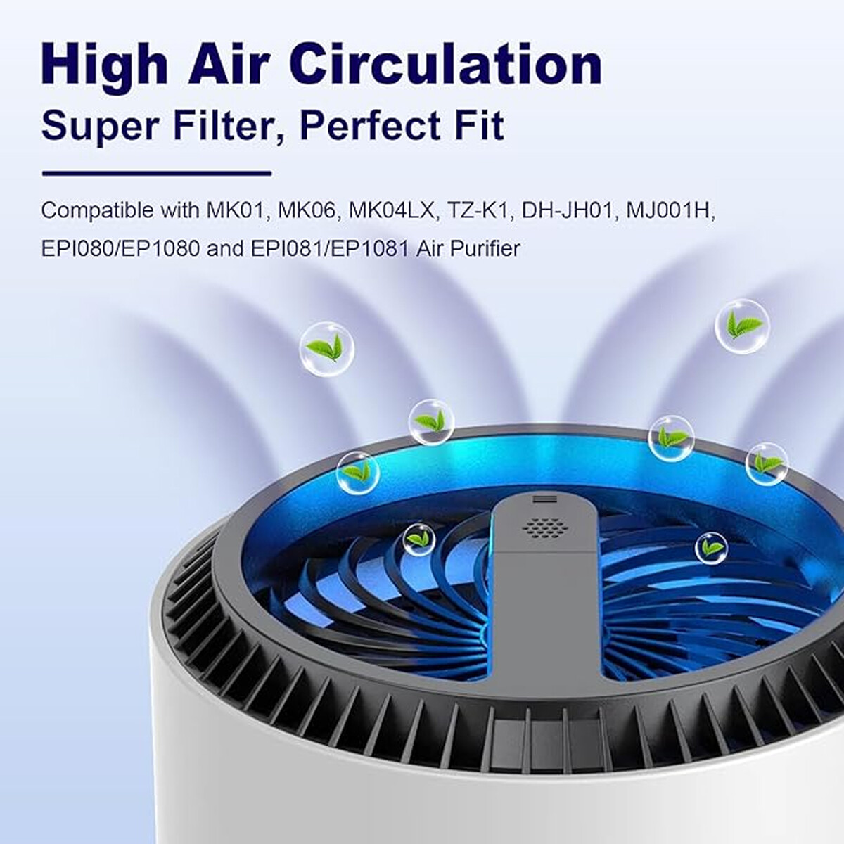 2-Pack MK01 Air Purifier Filter Replacement for AROEVE MK01 & MK06 Air Purifier