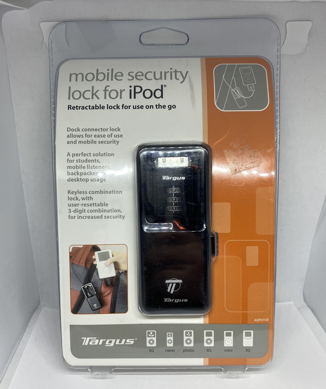 Targus Mobile Security Lock For iPod - New