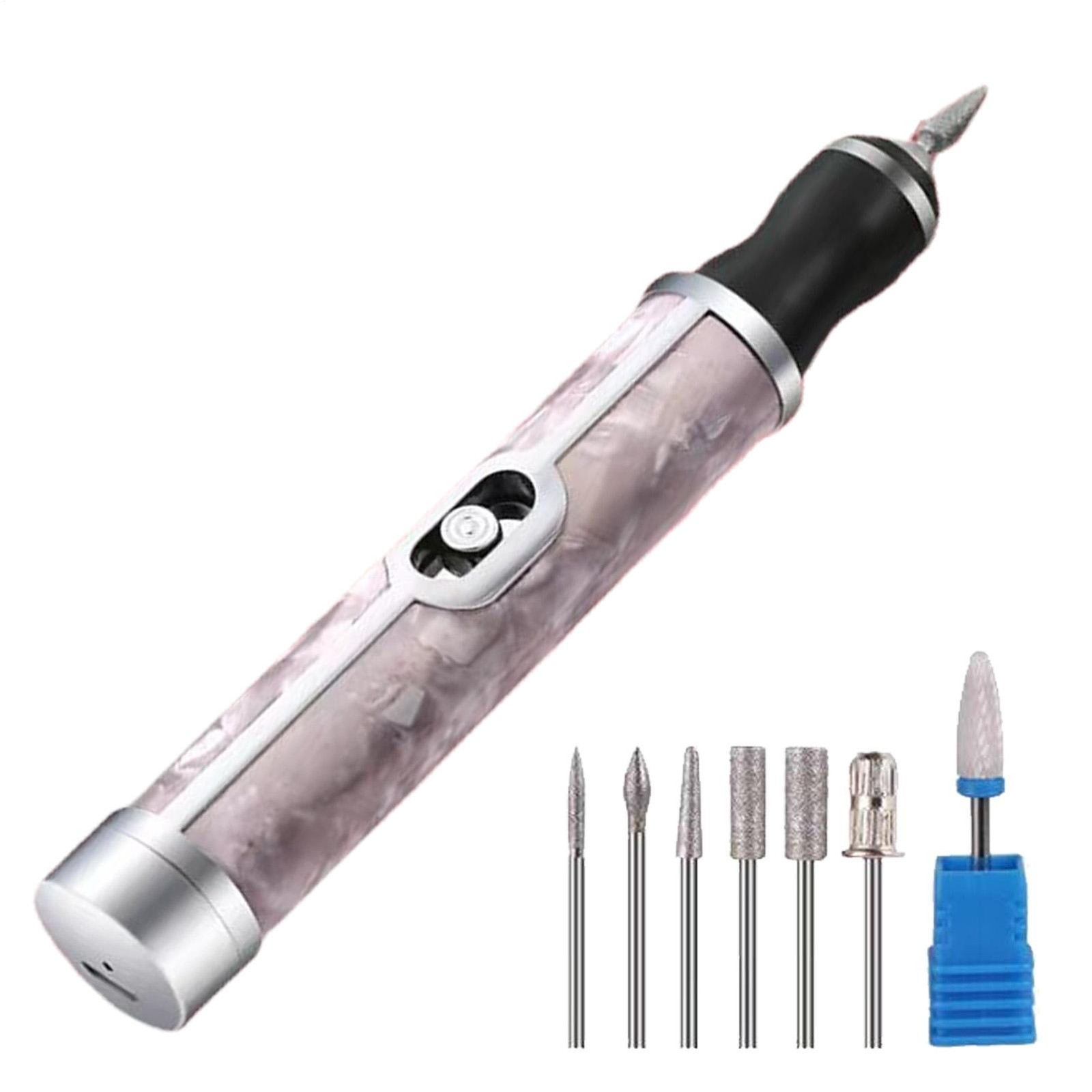 Nail Grinder for Human Toenail Sander for Thick Nails Cordless 4 Speeds
