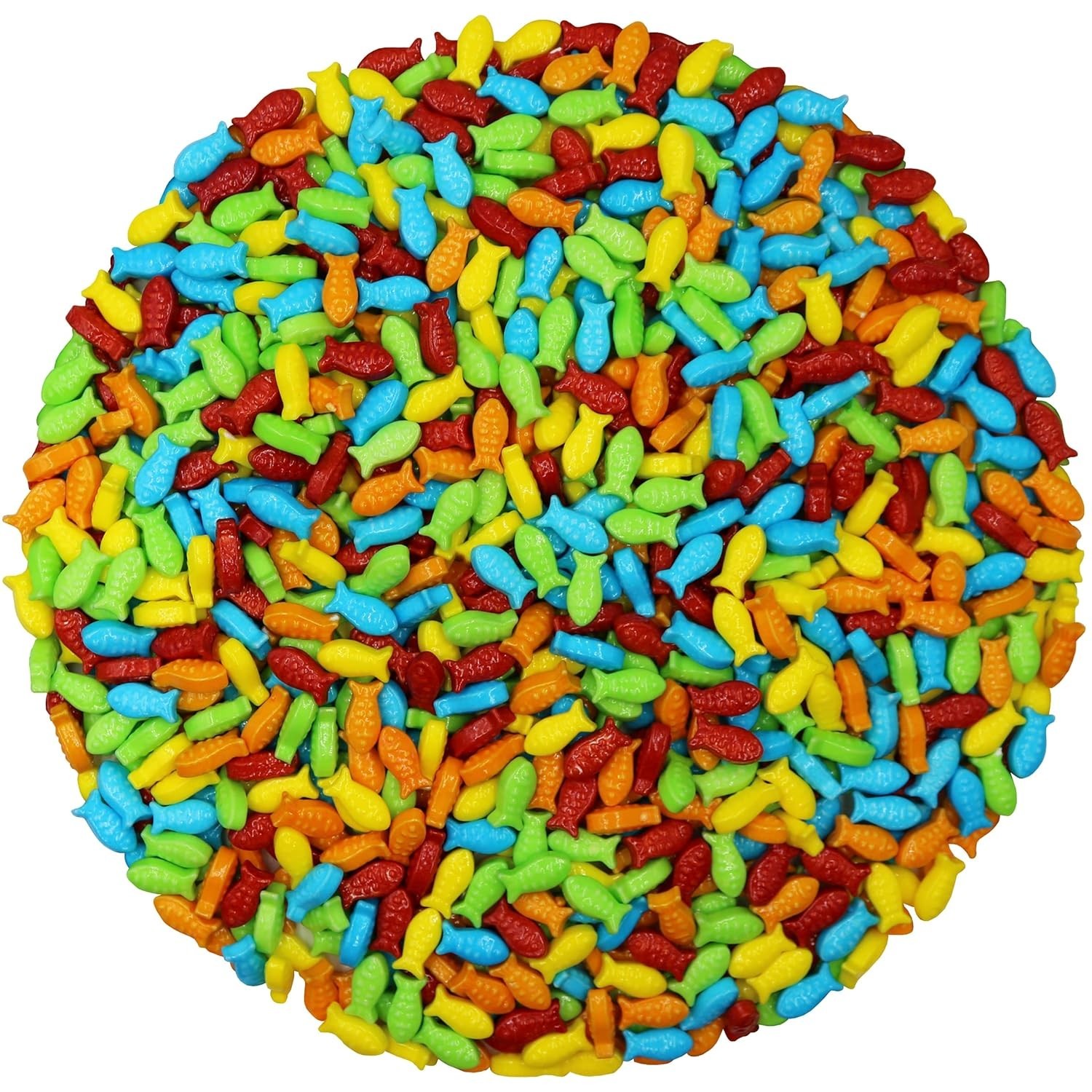 FirstChoiceCandy Rainbow Aquarium Fish Assorted Mini Guppies Hard Candy