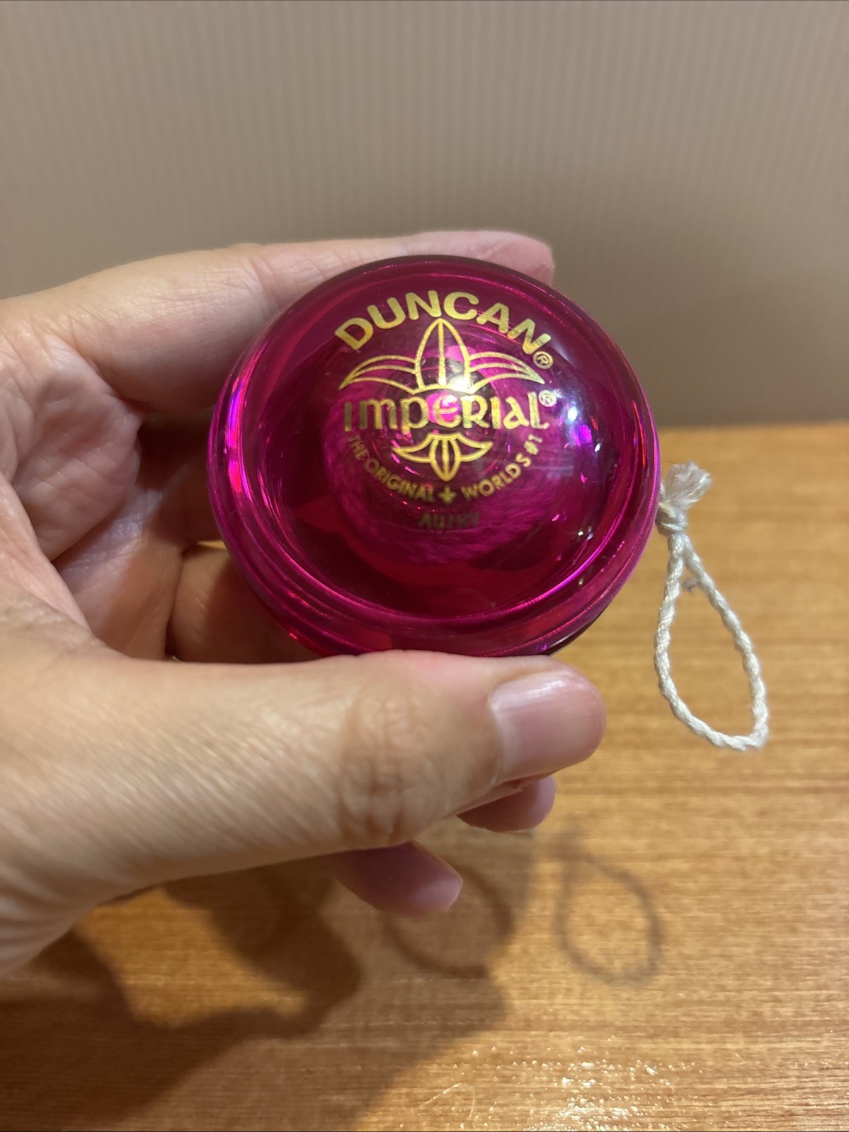 Vintage Duncan Imperial Yo-Yo Purple Plastic Made in USA Classic No String