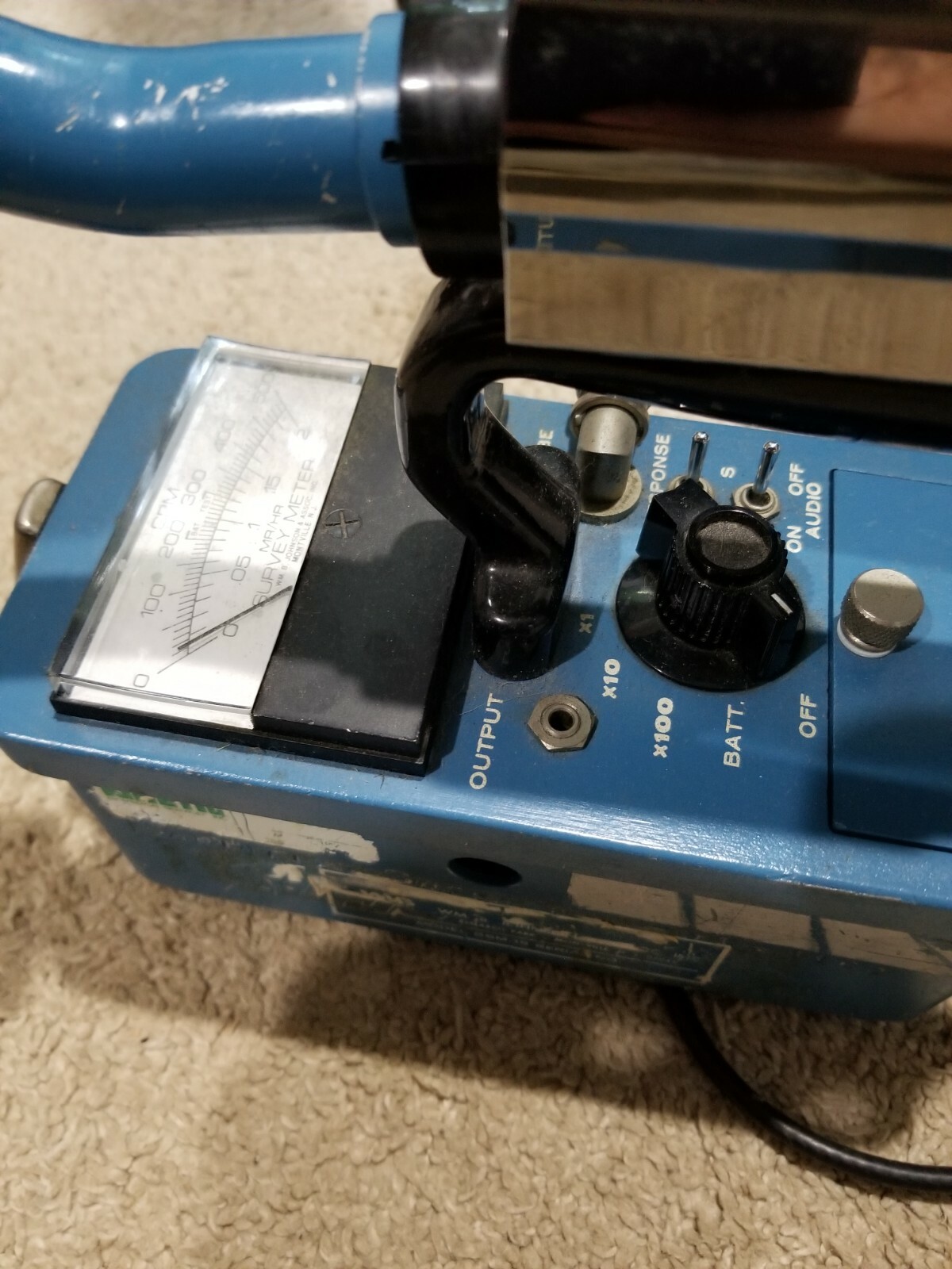 WM B Johnson Model GSM-15 Geiger Counter with Probe