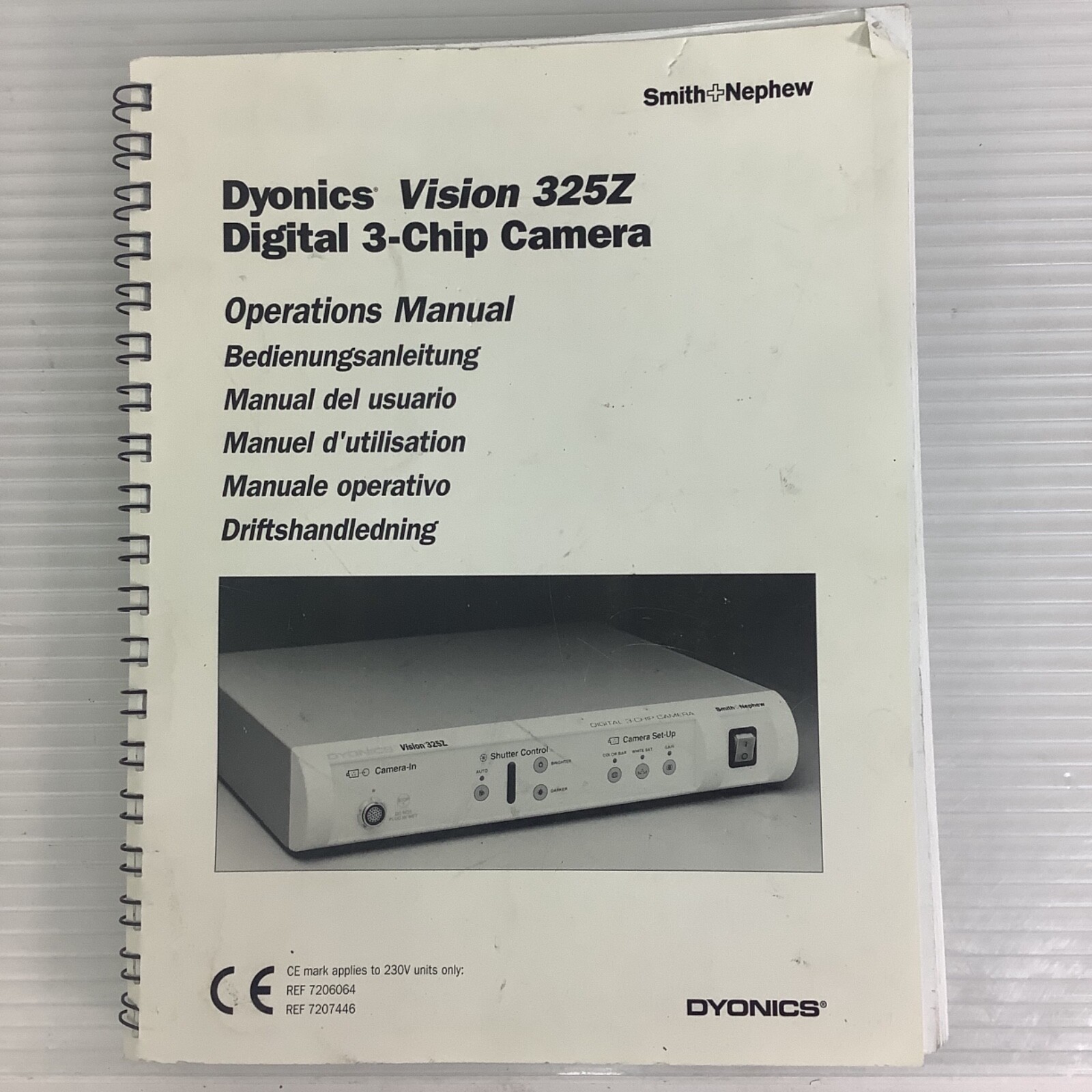 Dyonics Vision 325z Digital 3-Chip Camera Operations Manual