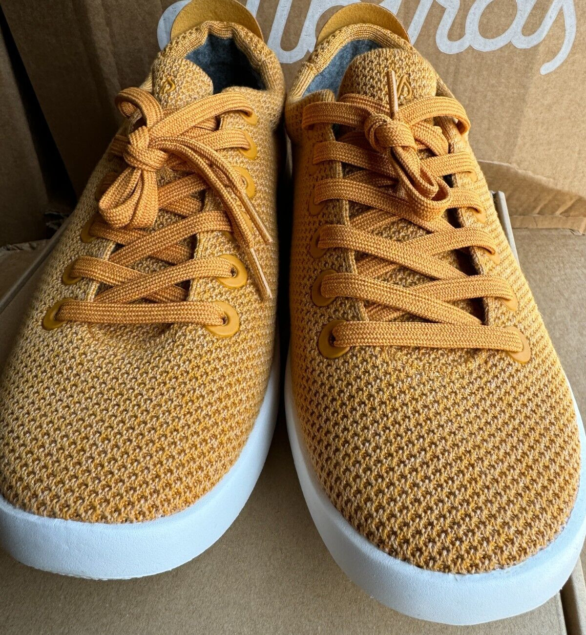 NEW ALLBIRDS TREE PIPER LUX HONEY SHOES LACE UP SNEAKER YELLOW WOMENS SIZE 9