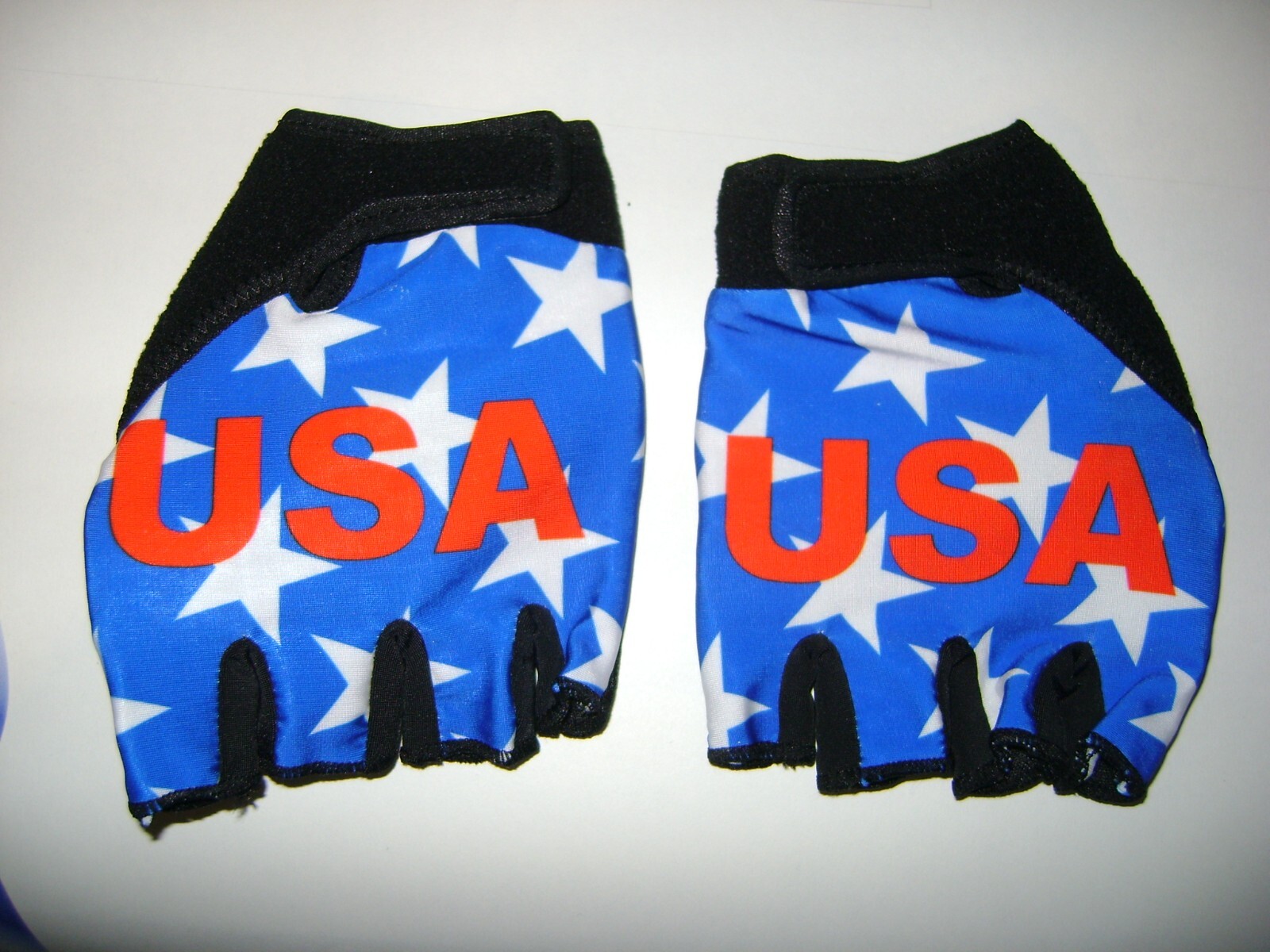 USA BIKE GLOVES PATRIOTIC BIKE LOVER CYCLING GLOVES M L XL NEW RED WHITE BLUE