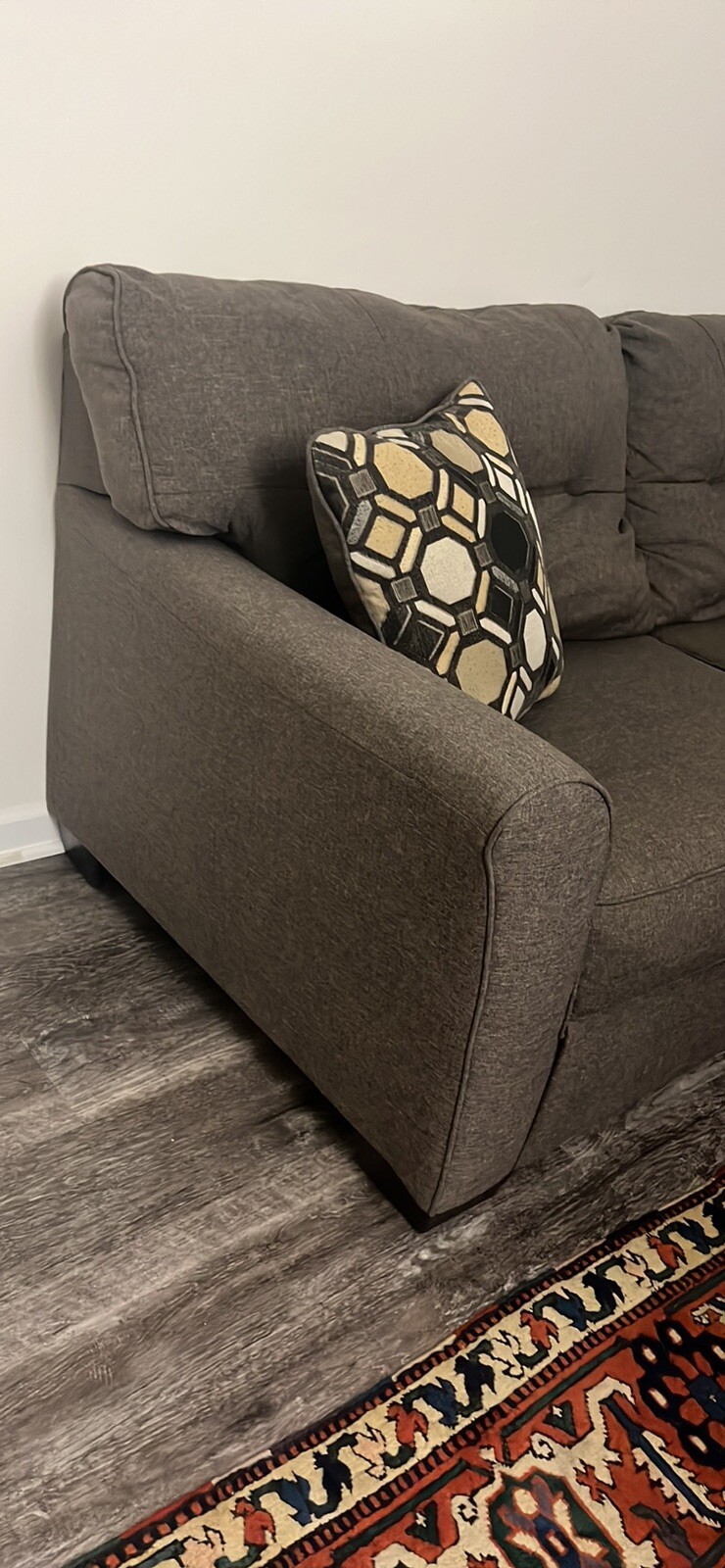 Grey Couch (pillows Included)