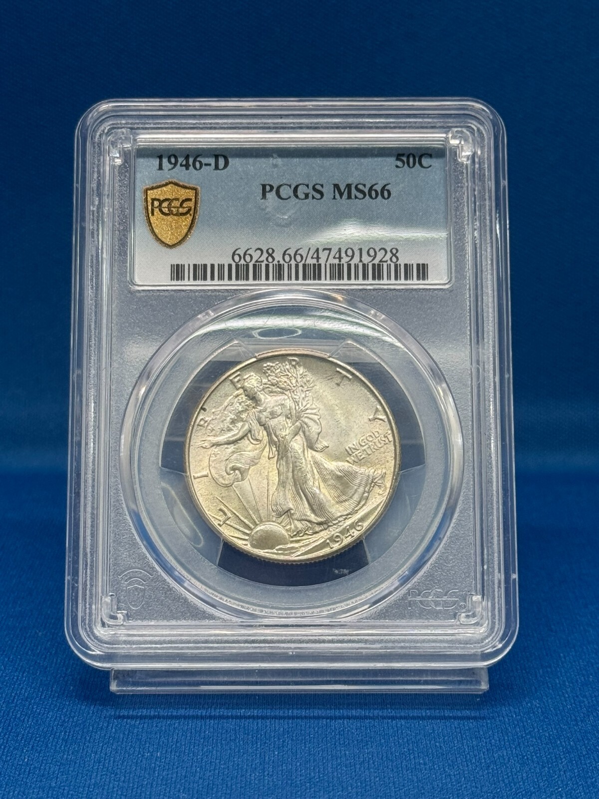 1946-D Walking Liberty Half Dollar PCGS MS66 High-Grade Beauty