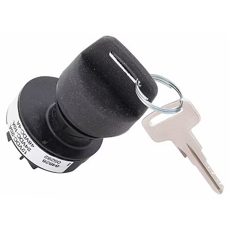 Honeywell 84829-08 Key Switch Off-On-(On) 20A 12Vdc Quick Connect Terminals