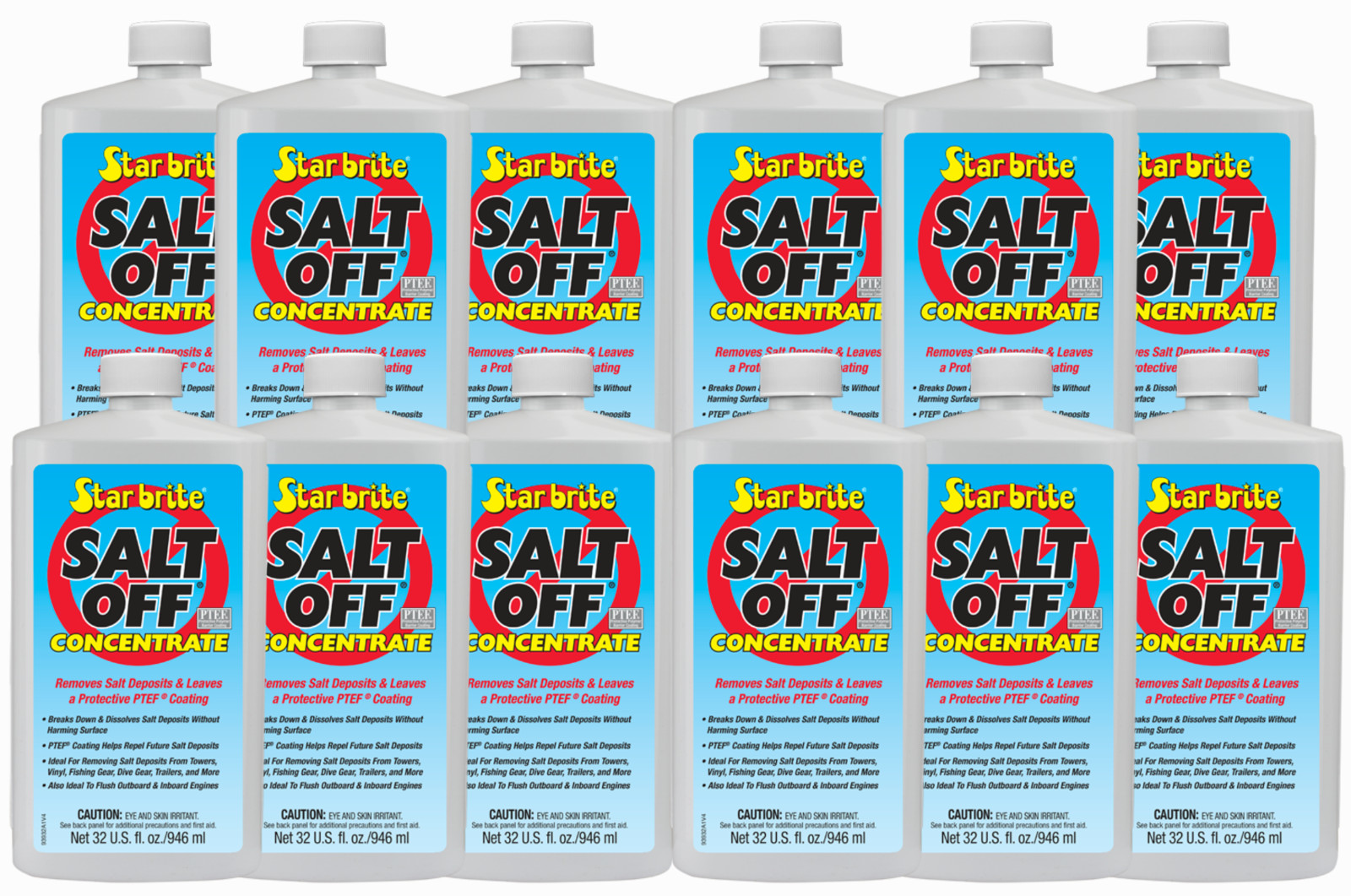 12 Pack Star Brite Salt Off Concentrate PTEF Protective Coating - 32 oz - 93932