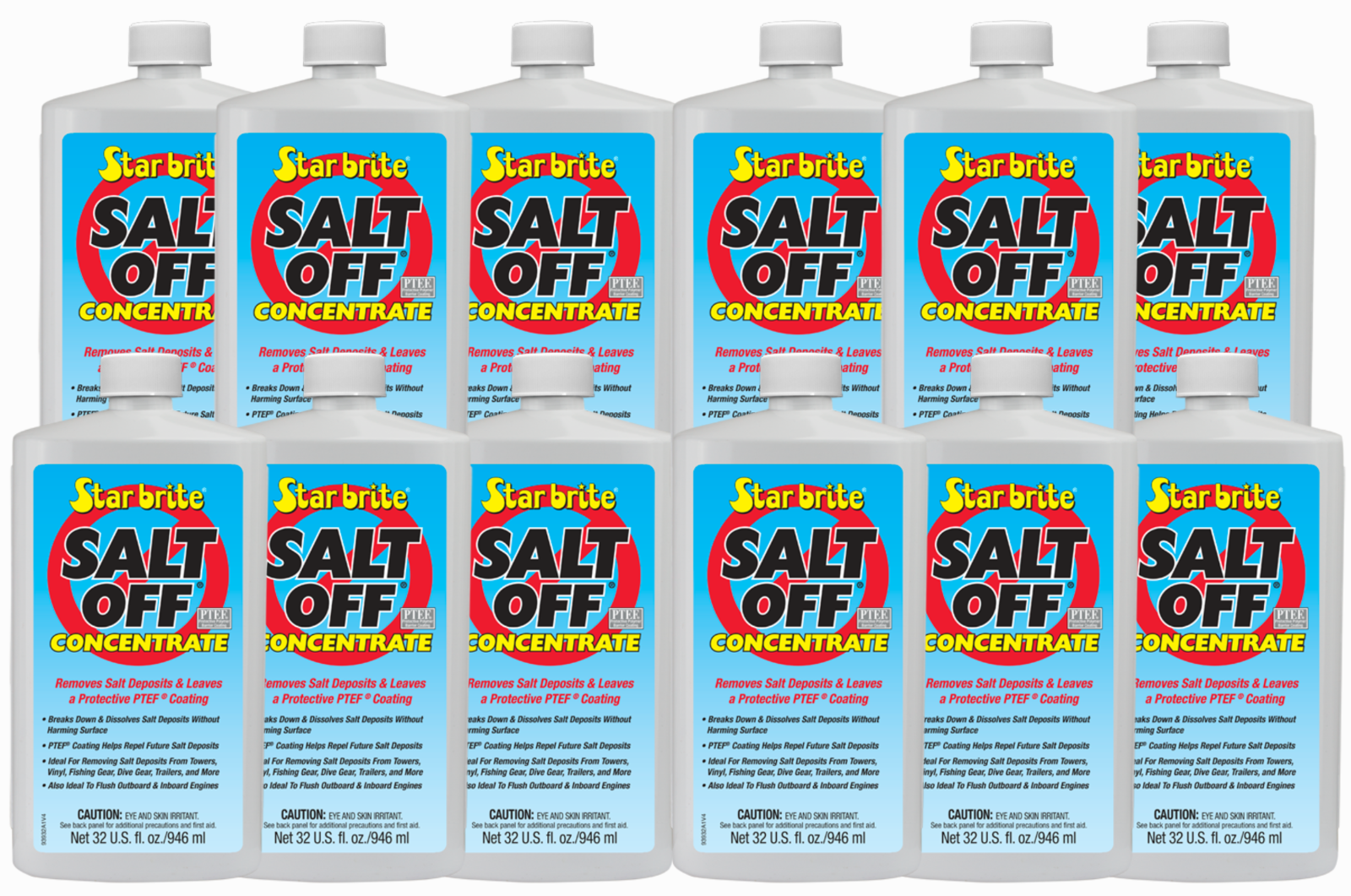 12 Pack Star Brite Salt Off Concentrate PTEF Protective Coating - 32 oz - 93932