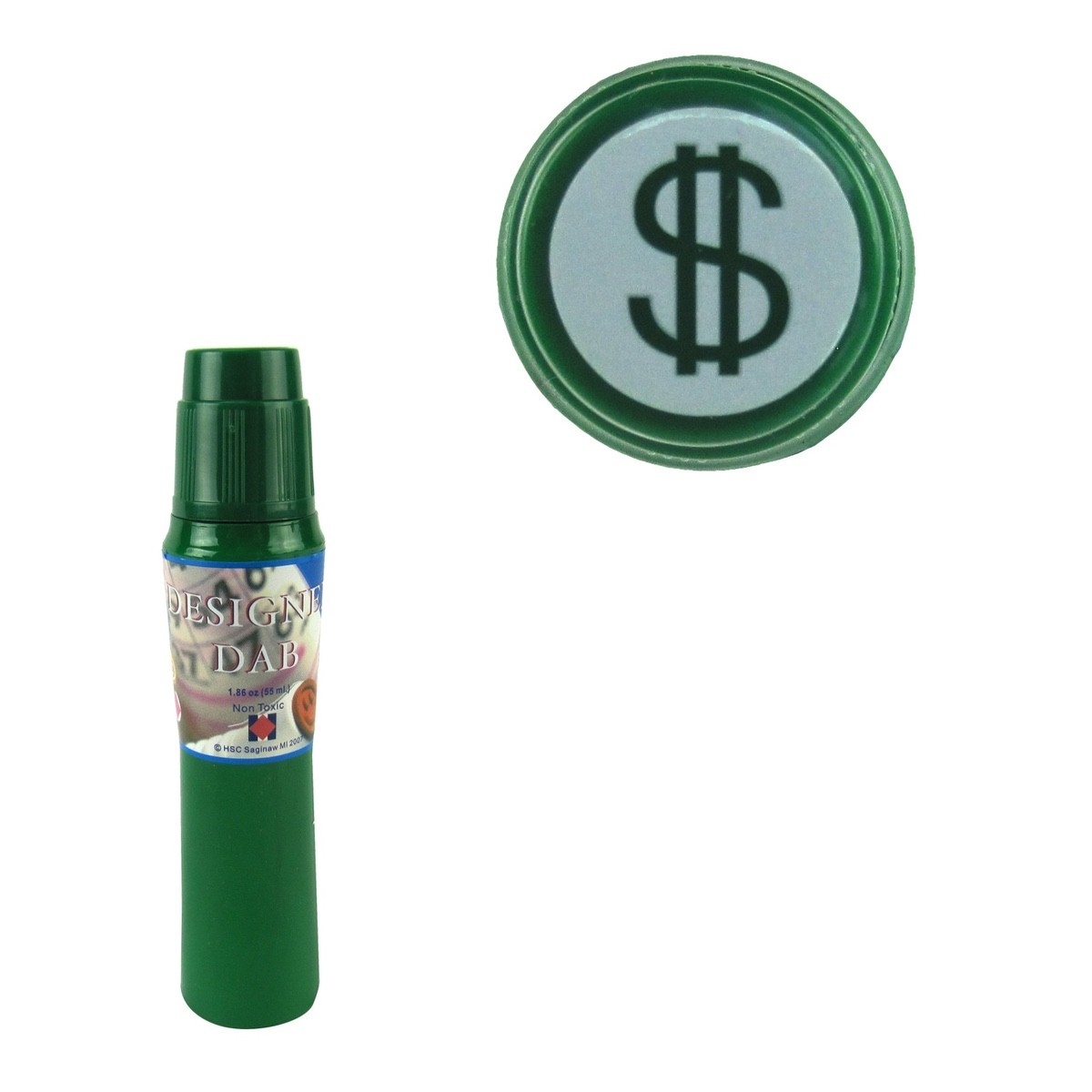 Fast Dry Green Color Ink Dollar Sign Bingo Game Dauber Dabber Marker Accessory