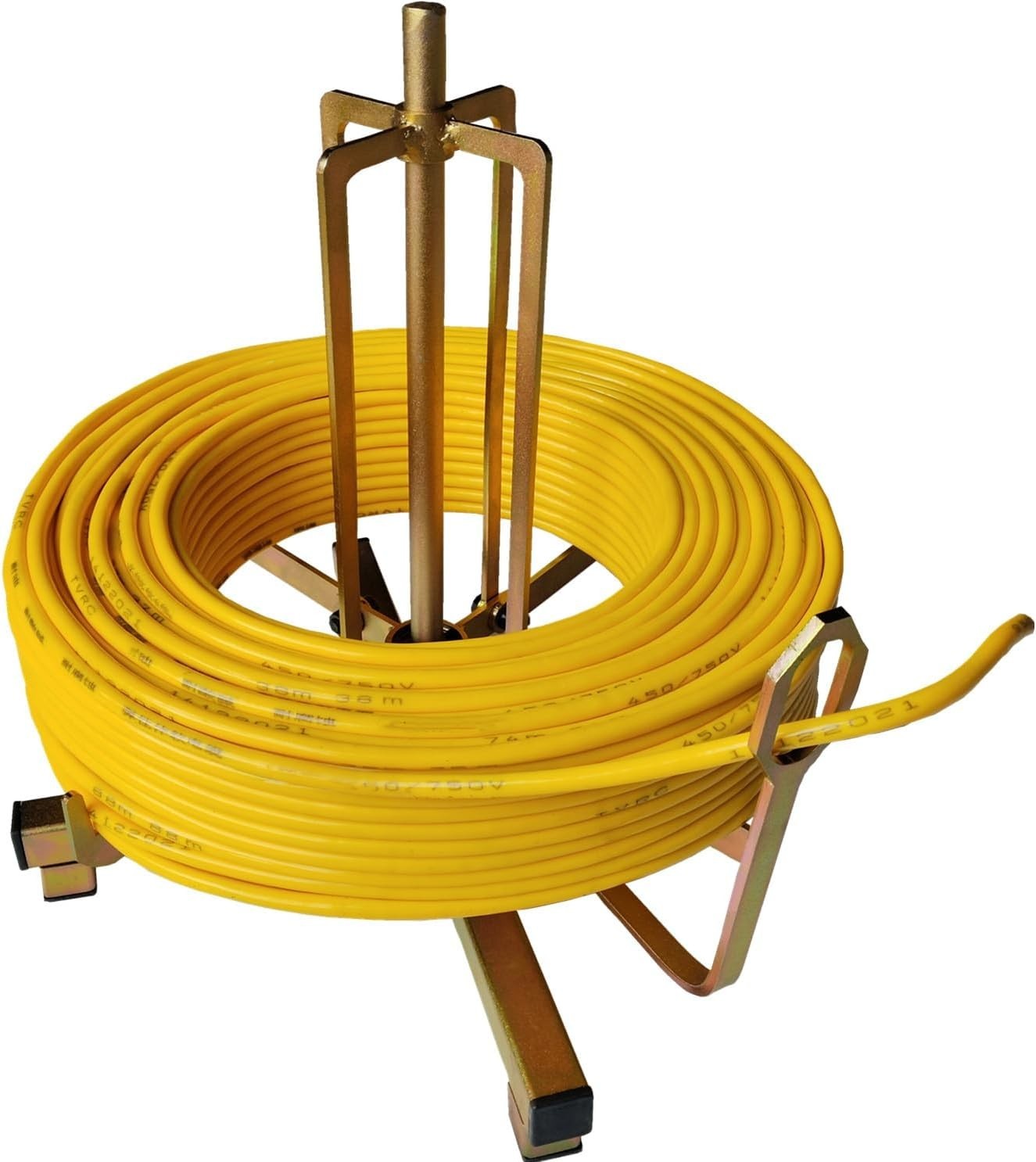 Ruipai Folding Wire Spool Rack Floor Or Stud Mounted Cable Dispenser