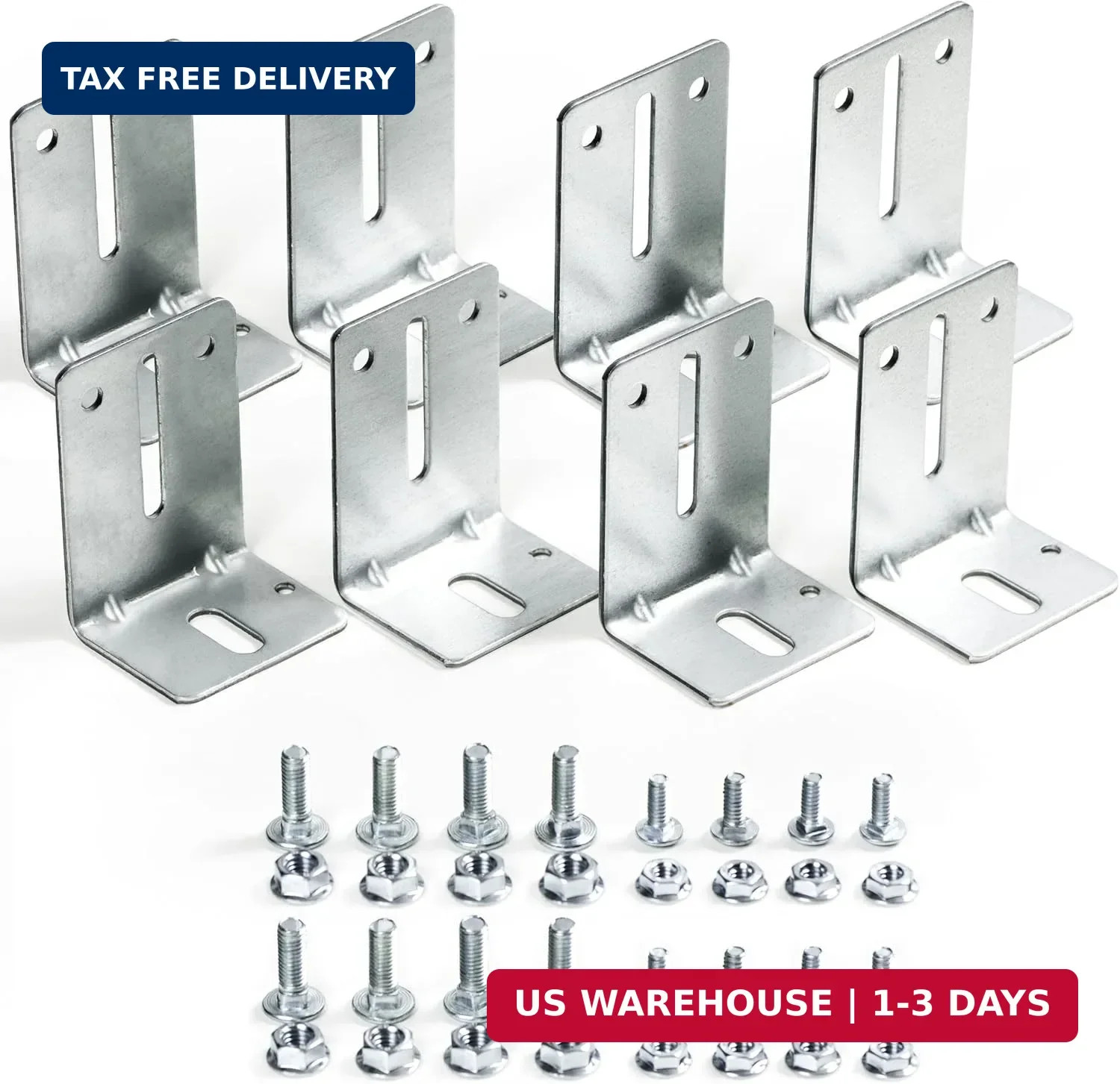 Garage Door Track Jamb Bracket J6, 8 Pack Garage Door Track Bracket, Heavy Duty