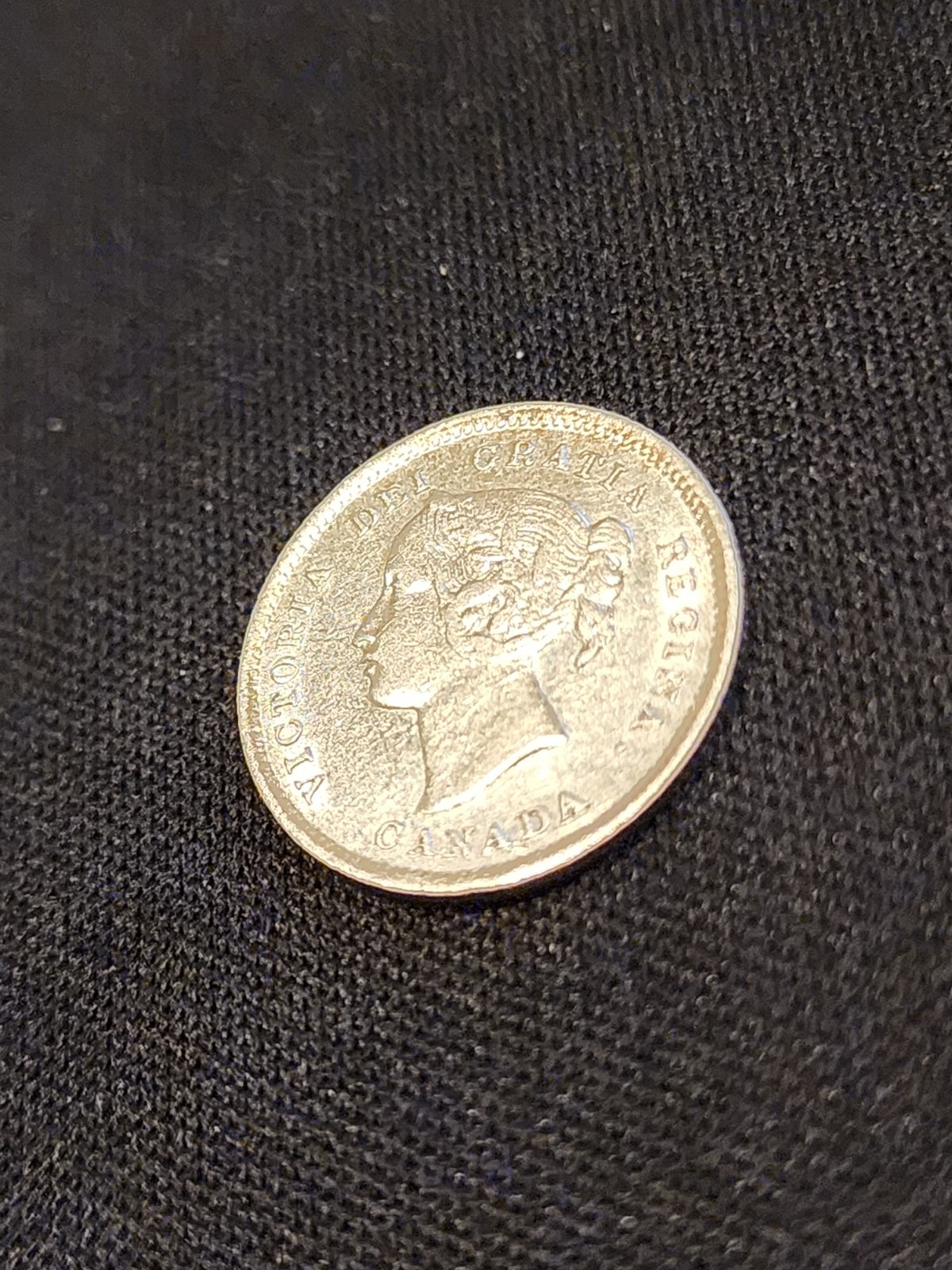 1898 Canada 5 Cents Silver Coin