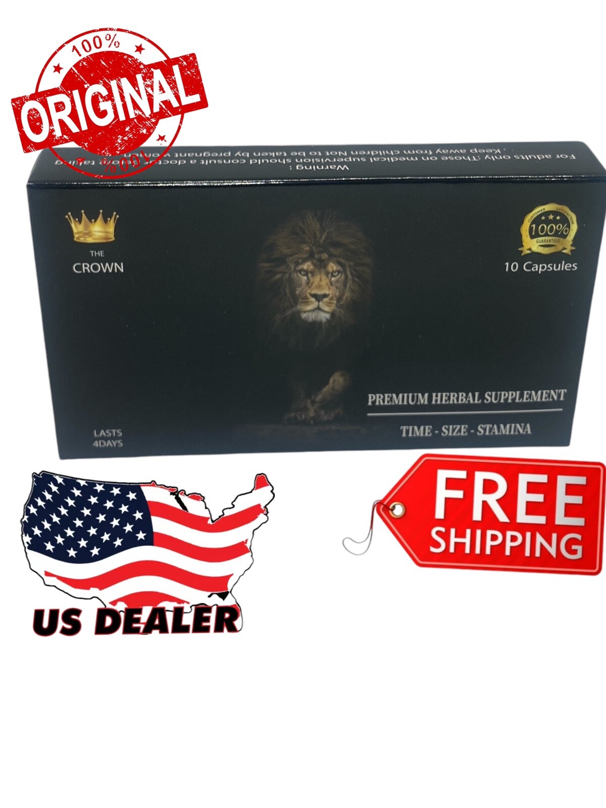 10 Crown Fast Acting Male Performance,Male Supplement 10 Pills