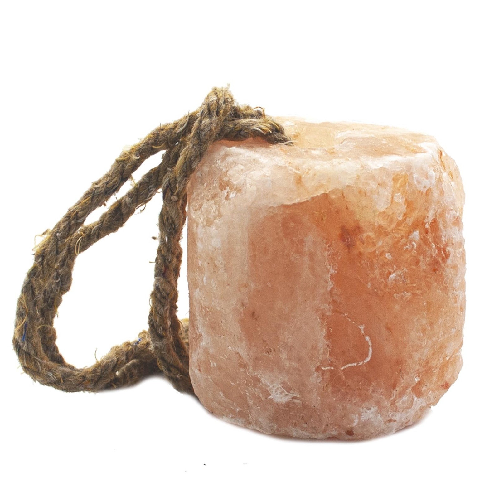 Himalayan Salt Lick Natural Minerals Block on Rope for Horses,Cattles,Deer,Go...