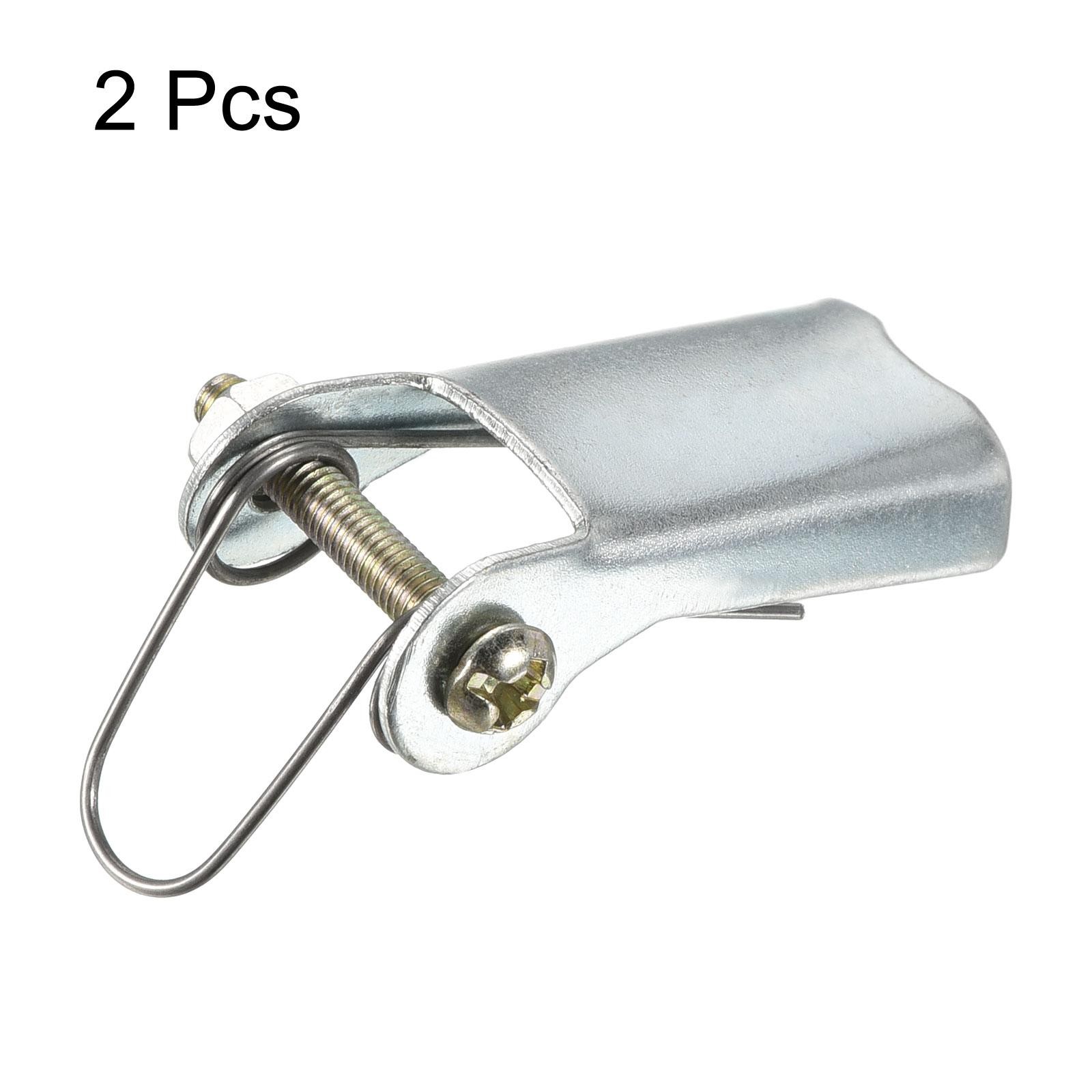 2pcs 1.3" Replacement Hooks Latch Metal Receiver Hitch for Trailer Silver