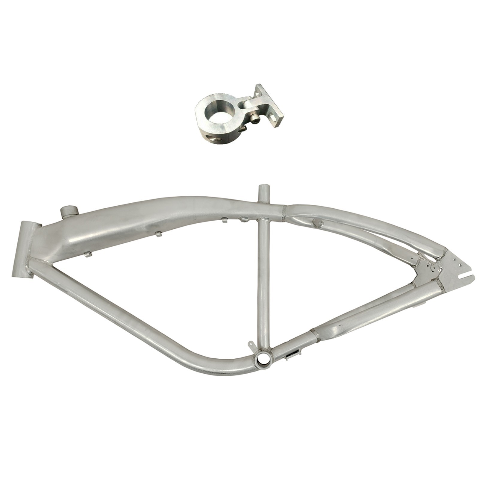Brushed Alum Felt Faker Gas Frame 3.4L, 135mm rear Gas Tank Built-in w/mount