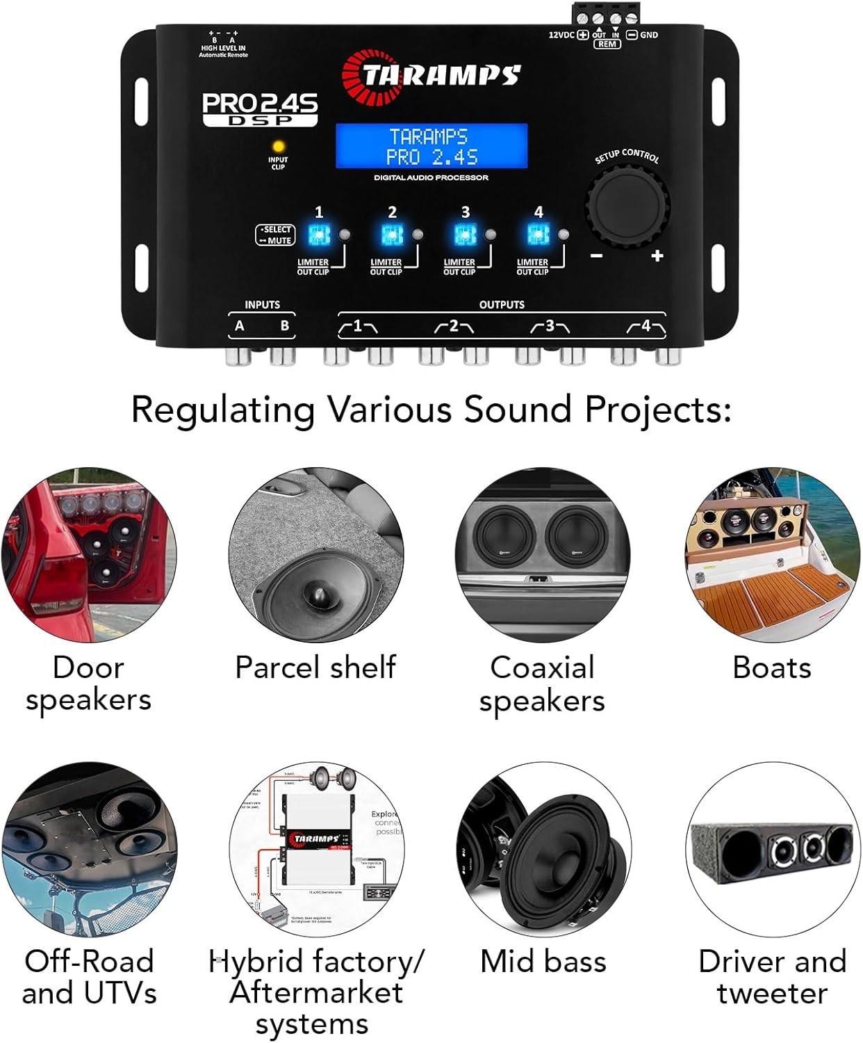 Full Digital Signal Processor 12 Preset EQ Sequencer