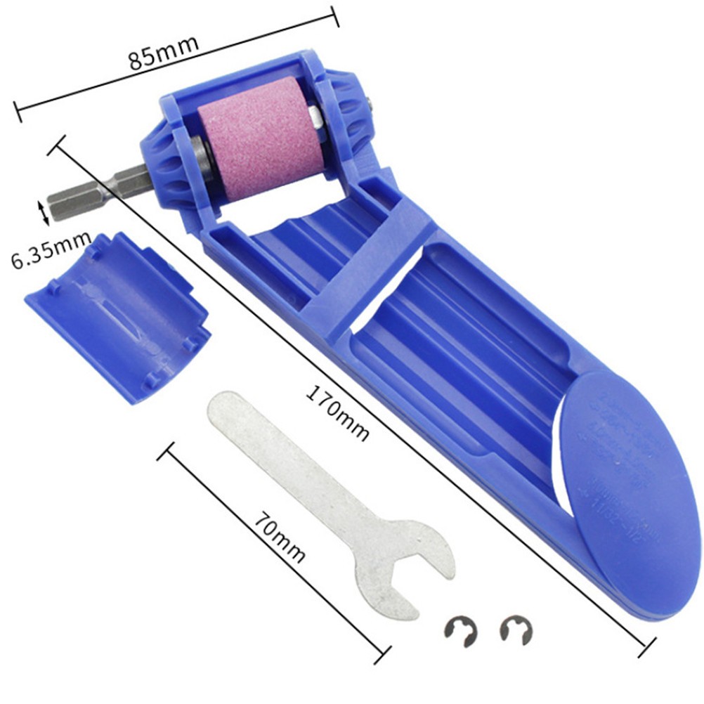 Blue Reusable Drill Grinder Attachment Plastic Metal for Woodwork Drill
