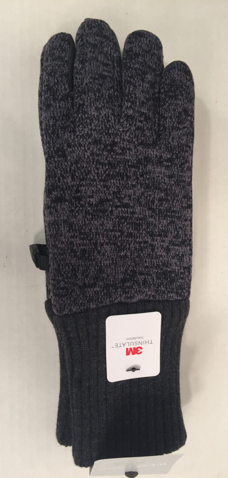 NEW West Loop Men's Knit Ribbed Gloves - One Size - 3M Thinsulate Insulation