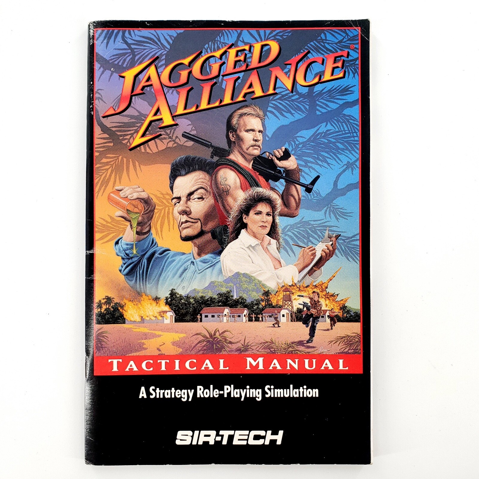 Jagged Alliance Tactical Manual PG Game Booklet Strategy RPG Simulation Sir-Tech