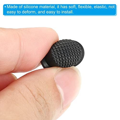 0.49" LED Flashlight Switch Cap, 4 Pcs Silicone Soft Boot Cover for Push