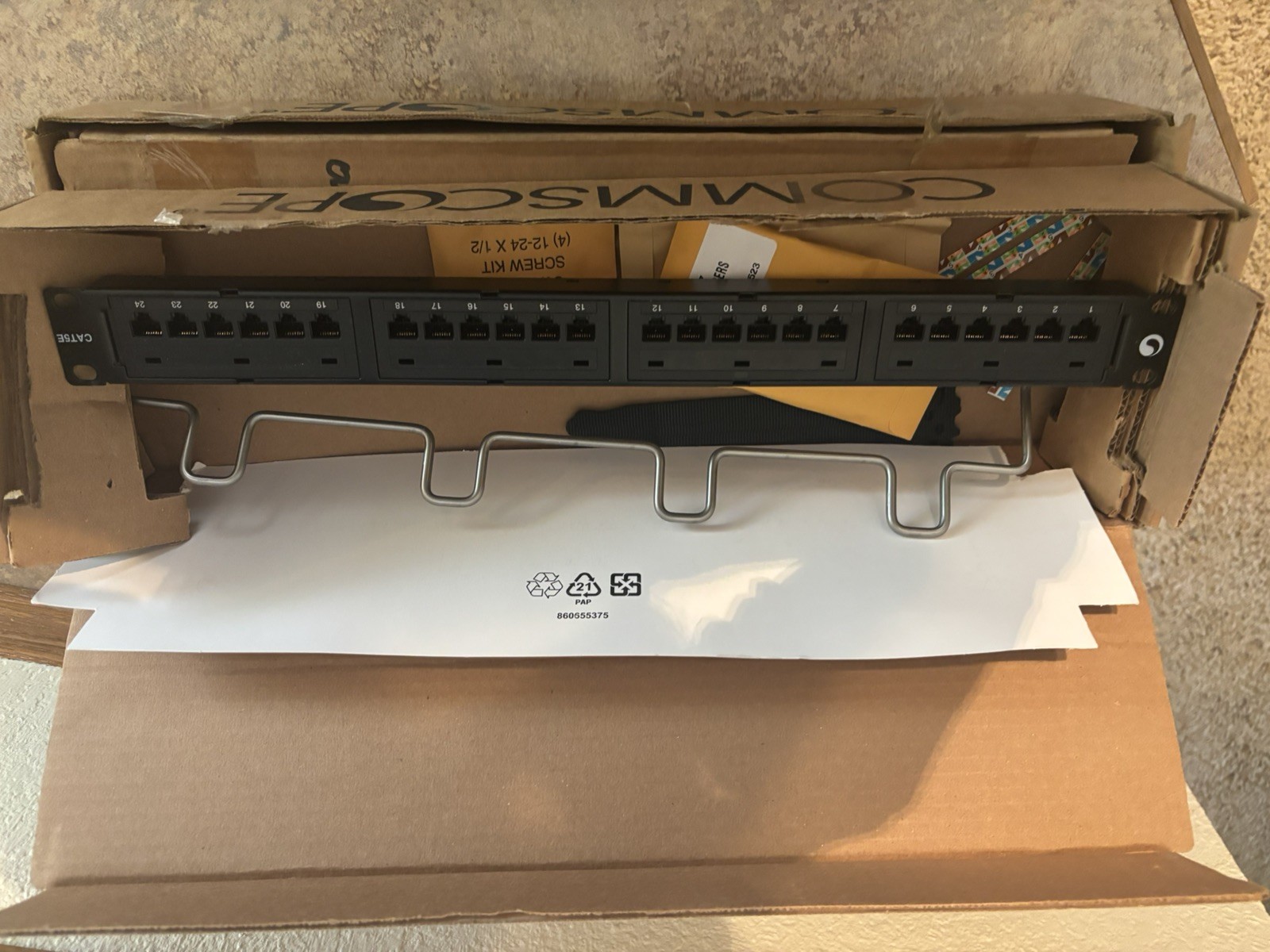 24 port Patch Panel CommScope CPP-5E-DM-1U-24 CAT 5E Factory*** NEW OPEN BOX