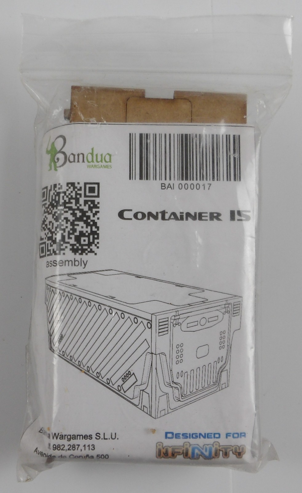 Bandua Wargames Container 15 Terrain/Scenery designed for Infinity Corvus Belli