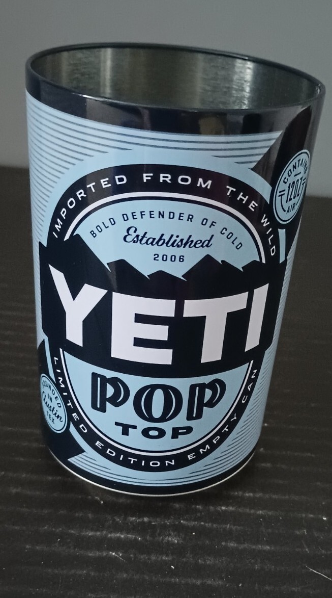 Yeti Pop Top Limited Edition Empty Can No Lid