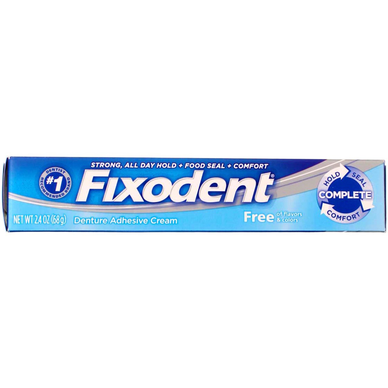 Fixodent Complete Denture Adhesive Cream, Unflavored