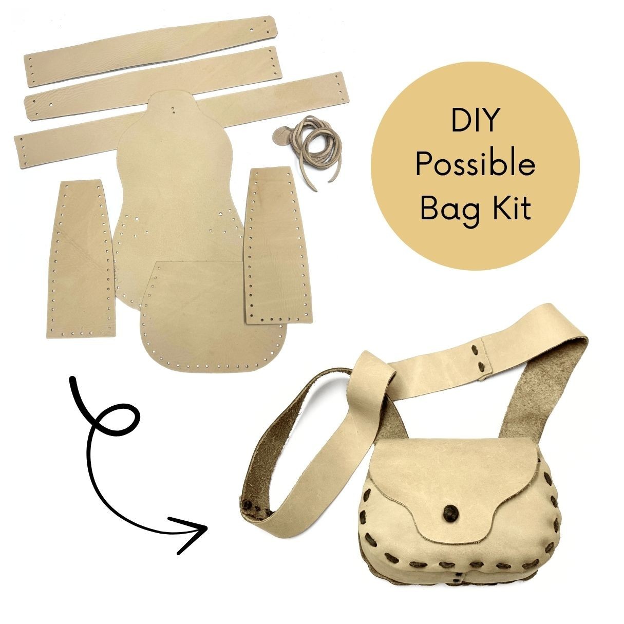 Make Your Own Leather Possible Bag Kit Wilderness Muzzleloader Pouch