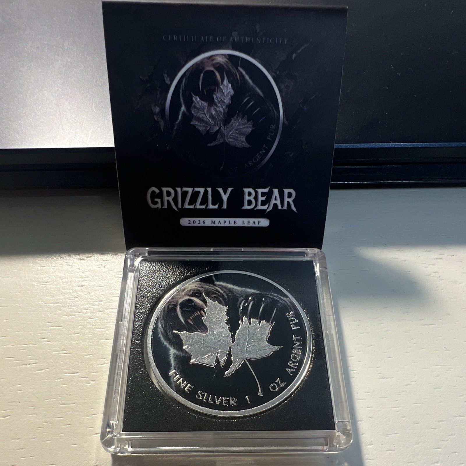 Canada $5 2026 Grizzly Bear Maple Leaf 1 oz .999 Silver Coin Only 499 Minted! 🔥