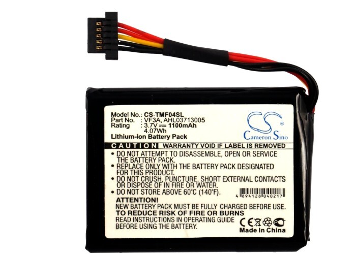 Battery for TomTom 4EL0.001.01,XL 340M LIVE,XL 340TM LIVE,XL Live,VF3A,VF3M
