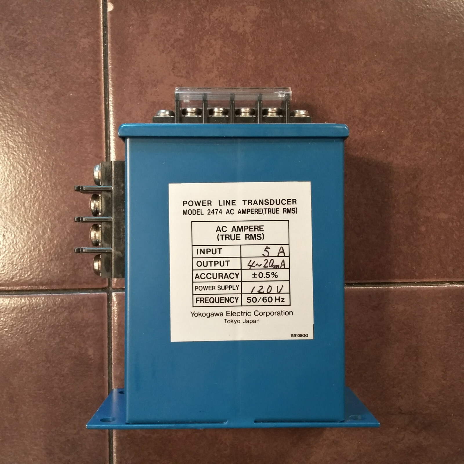 Yokogawa Model 2474 AC Ampere (True RMS) Power Line Transducer, New
