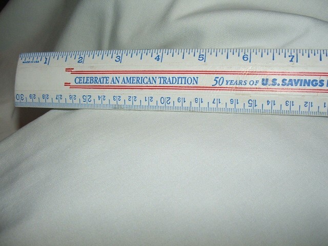 Great Find Vintage BROWN & ROOT 12 Inch Plastic Ruler w/ Logo & Ad Savings Bonds