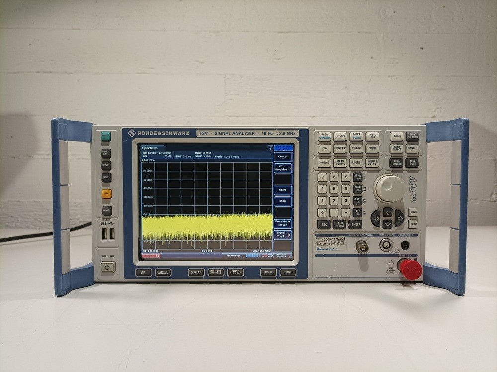Rohde & Schwarz FSV3, Signal Analyzer, 10Hz-3.6GHz, OPT: B25, B29, K10, K72
