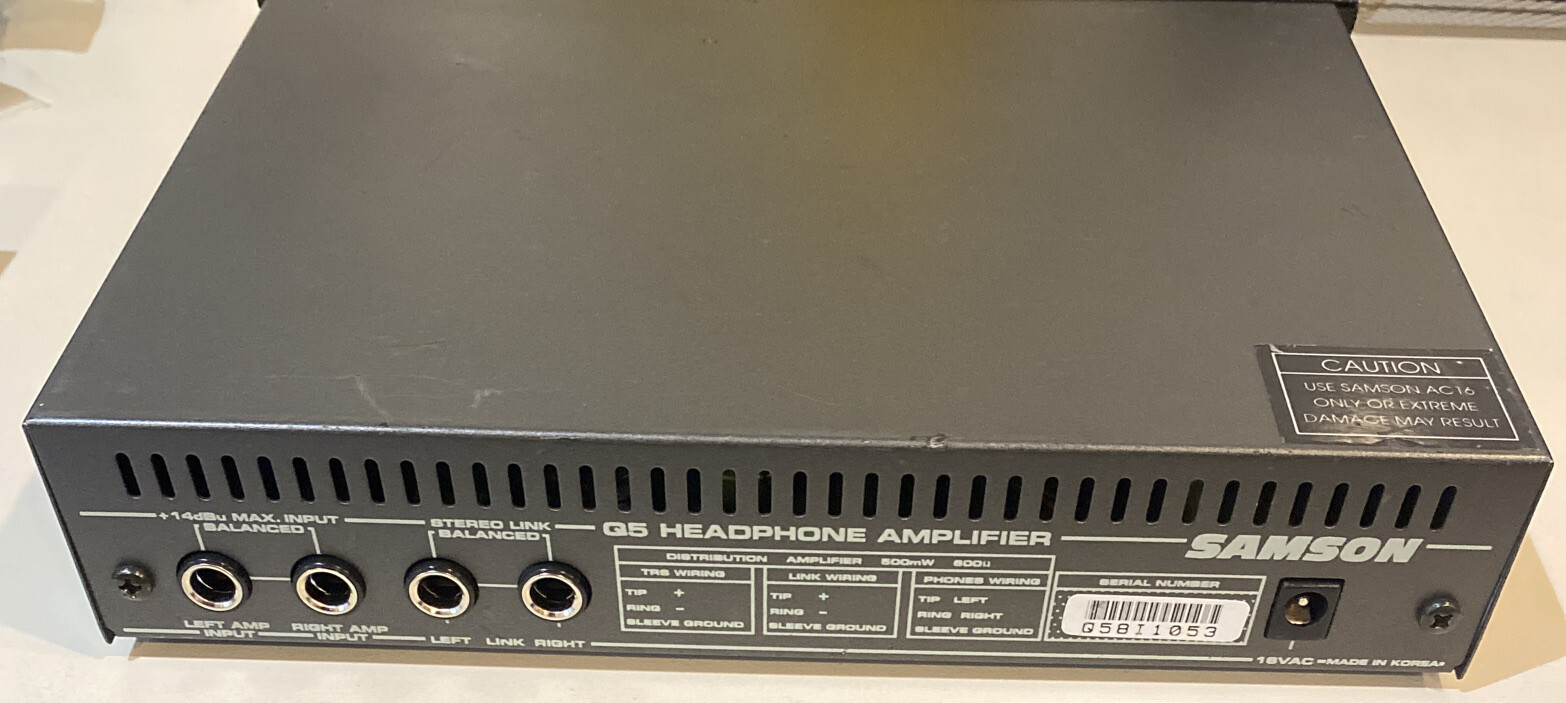 Samson Q5 Headphone Amp & Distribution 5 Channel