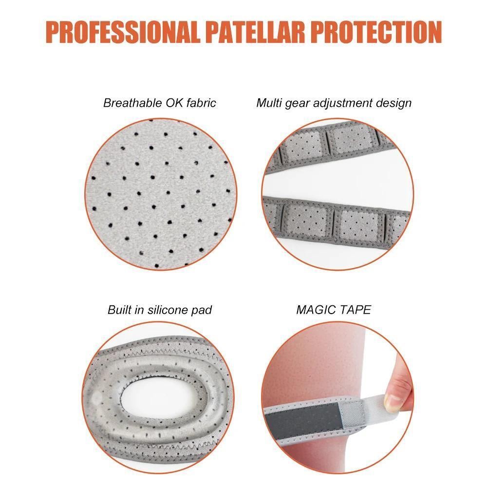 Knee Brace Support Adjustable Neoprene Patella Stabilizing Compression Straps